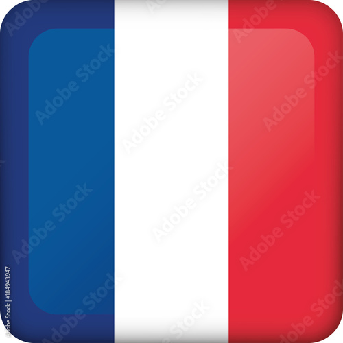 Icon representing square button flag of France. Ideal for catalogs of institutional materials and geography Free Download Icon representing square button flag of France. Ideal for catalogs of institutional materials and geography - GFXLoad