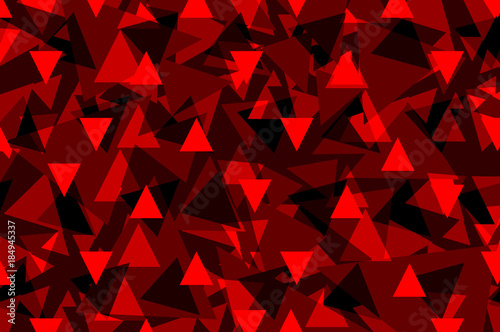 Triangle geometric abstract pattern - red, Triangle background