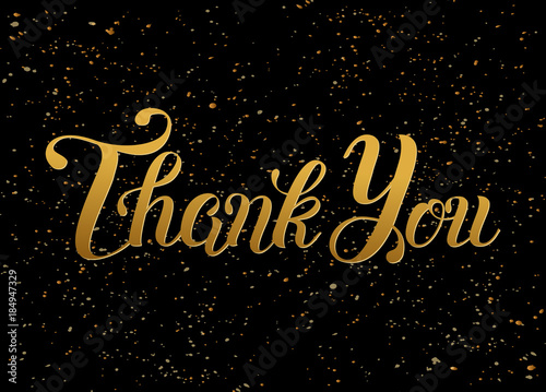 Thank You handwritten lettering