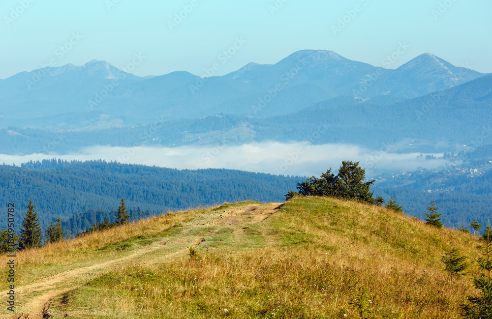 Summer mountain view (Carpathians, Ukraine).