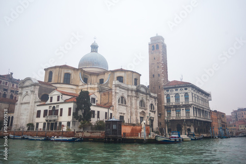Famous palaces on the Grand Canal in Venice, Italy. Moisture © k_samurkas