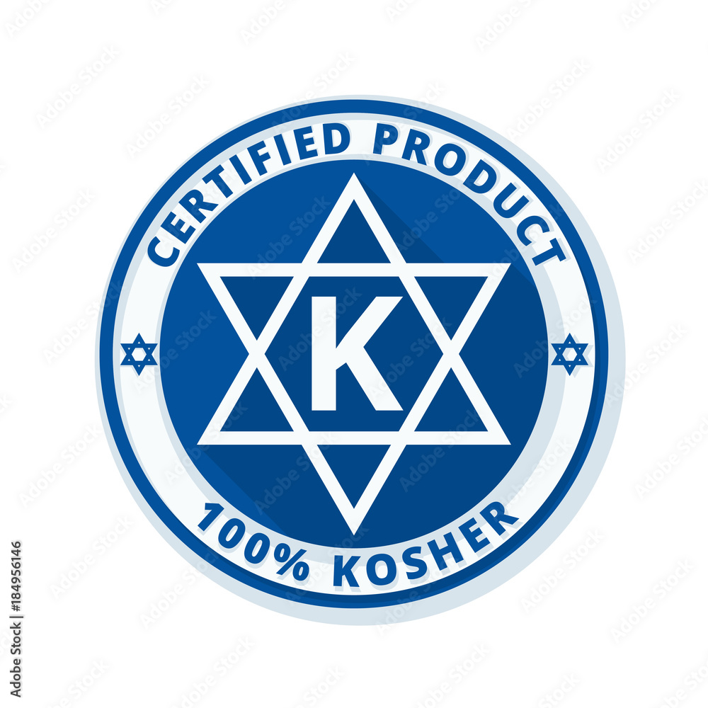 Kosher Product sign illustration Kosher Product sign illustration
