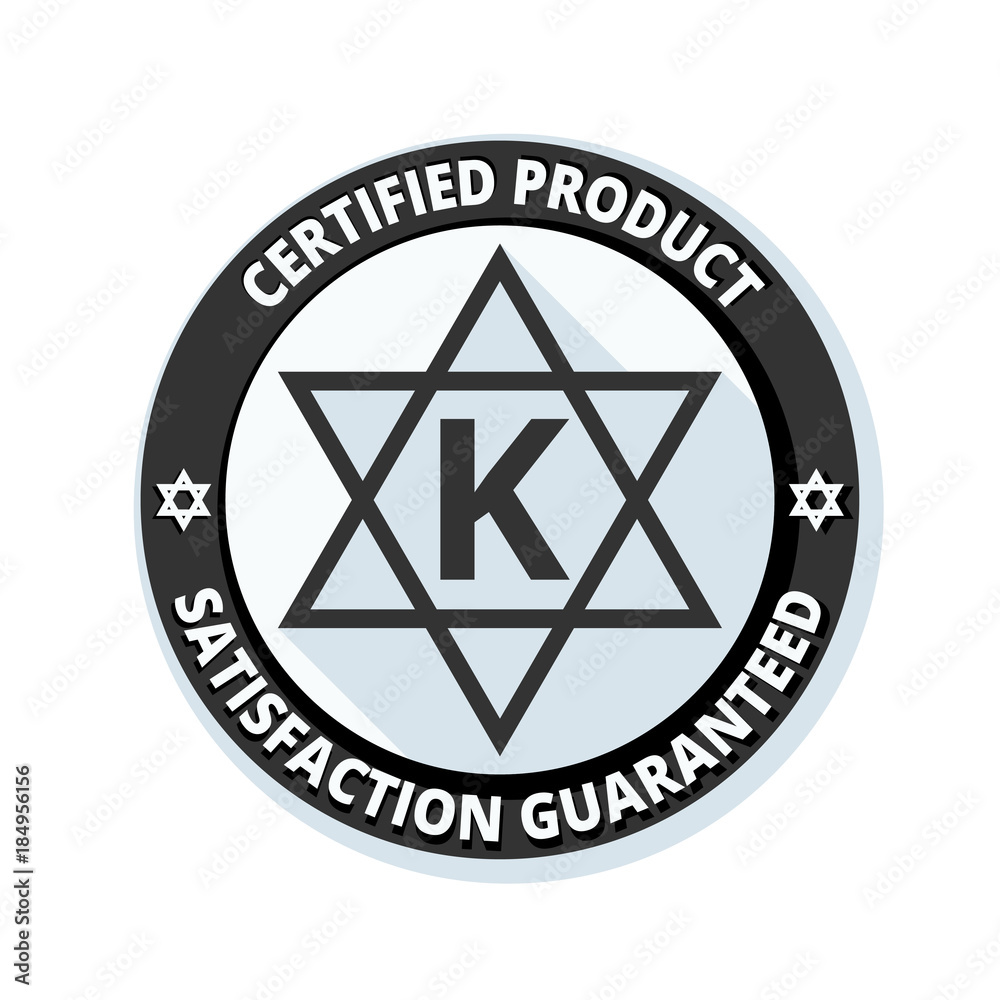 Kosher Product sign illustration Kosher Product sign illustration