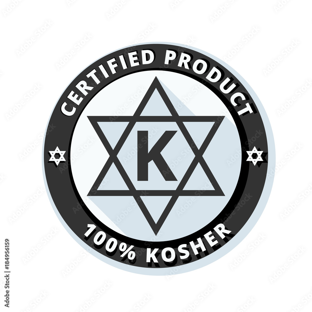 Kosher Product sign illustration Kosher Product sign illustration