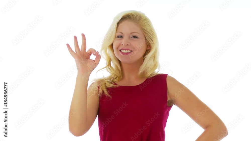 Young professional woman giving thumbs up Young professional woman giving thumbs up