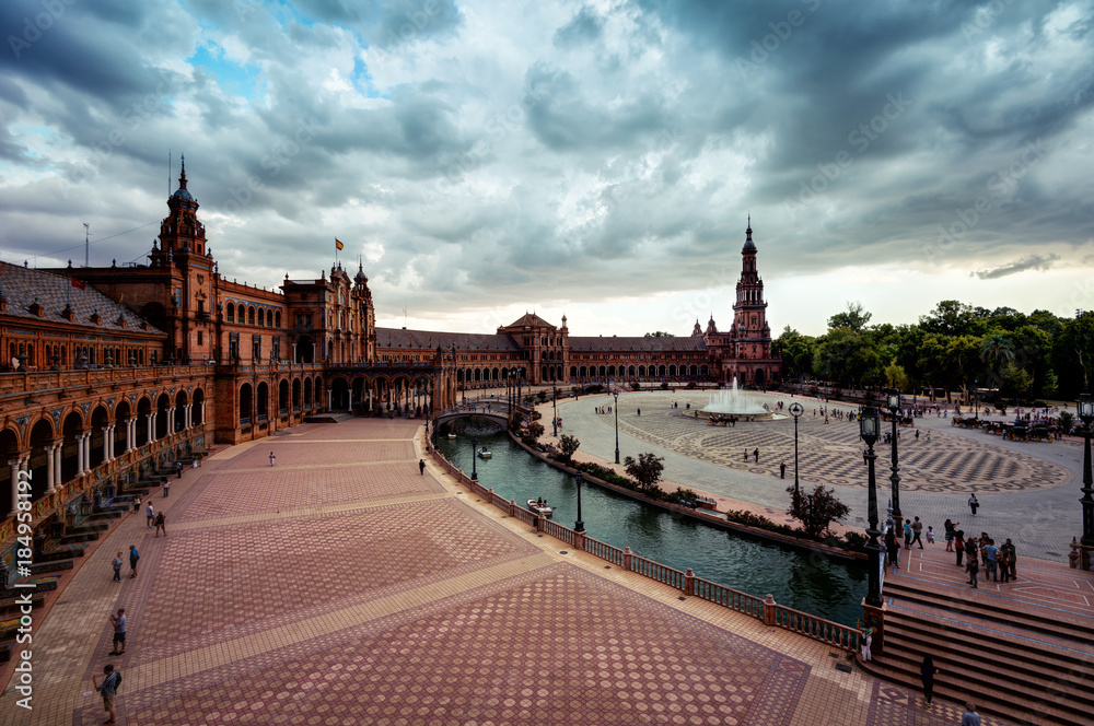 Naklejka premium Spain Square Seville Spain