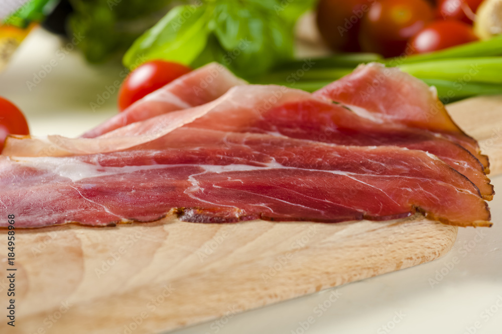 A few slices of Parma ham A few slices of Parma ham