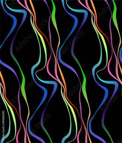 Fototapeta Naklejka Na Ścianę i Meble -  Rainbow types on black background