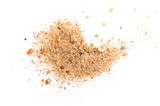 Pile of coarse sand on white background object design
