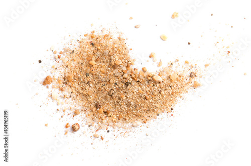 Canvas Print Pile of coarse sand on white background object design