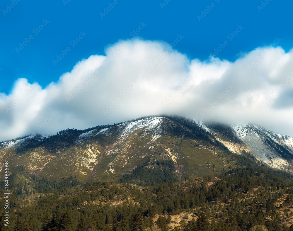 Cloudy Snowy Ridge