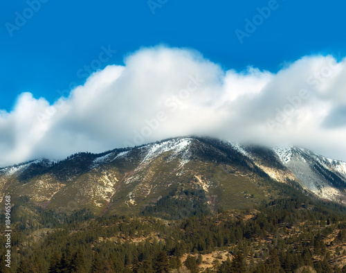 Cloudy Snowy Ridge