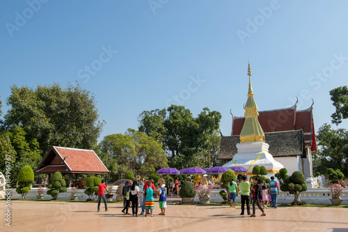 Phra That Kham Kaen,Khon Kaen,Thailand - DEC 09 2017: temple is symbols Khonkaen city,Landmark