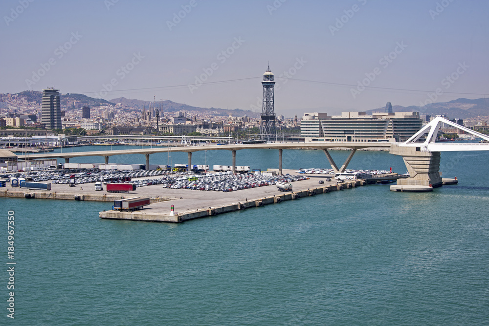 Barcelona harbour view