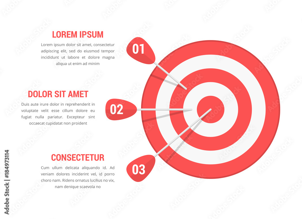 Target with Three Arrows