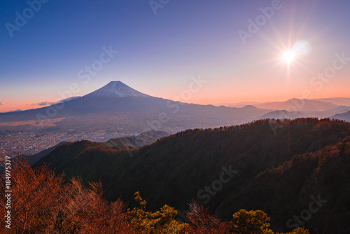 三つ峠山頂からの秋風景 photo