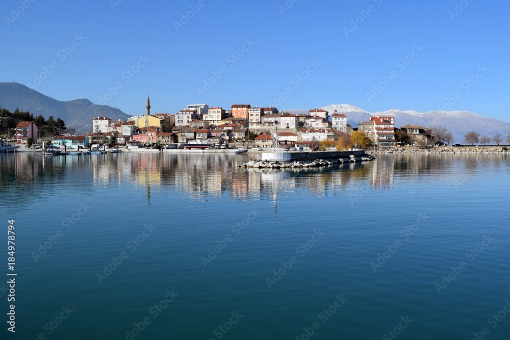 Eğirdiris the name of a lake and of the town situated on the shore of that lake (Eğirdir) in Turkey. The lake lies in the Turkish Lakes Region and is 186 kilometers (116 mi) north of Antalya. 