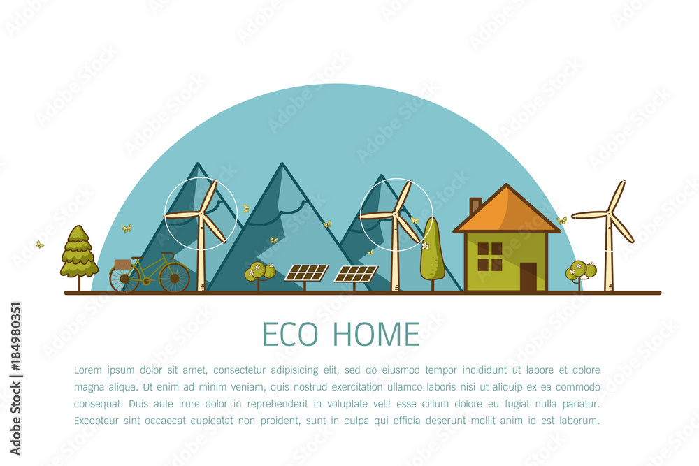 eco home concept banner