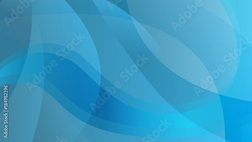 Abstract light blue color technology background. Elegant round turquoise gradient shapes texture for software design  web  apps wallpaper. Sky or water wavy backdrop