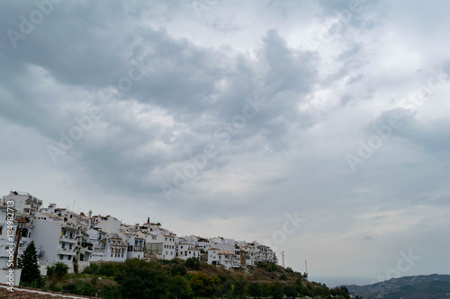 Landscape of the white city Frigiliana, Andalusia Spain © Shikha