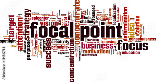 Focal point word cloud