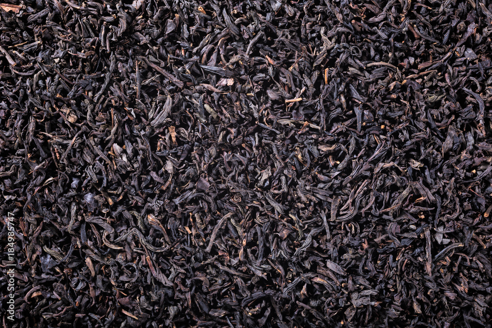 Background with black tea with copy space. Top view. Background with black tea with copy space. Top view.