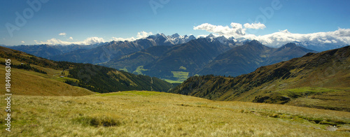 Mountain landscape way with Hohe Tauern on backround, Austria © Tulda