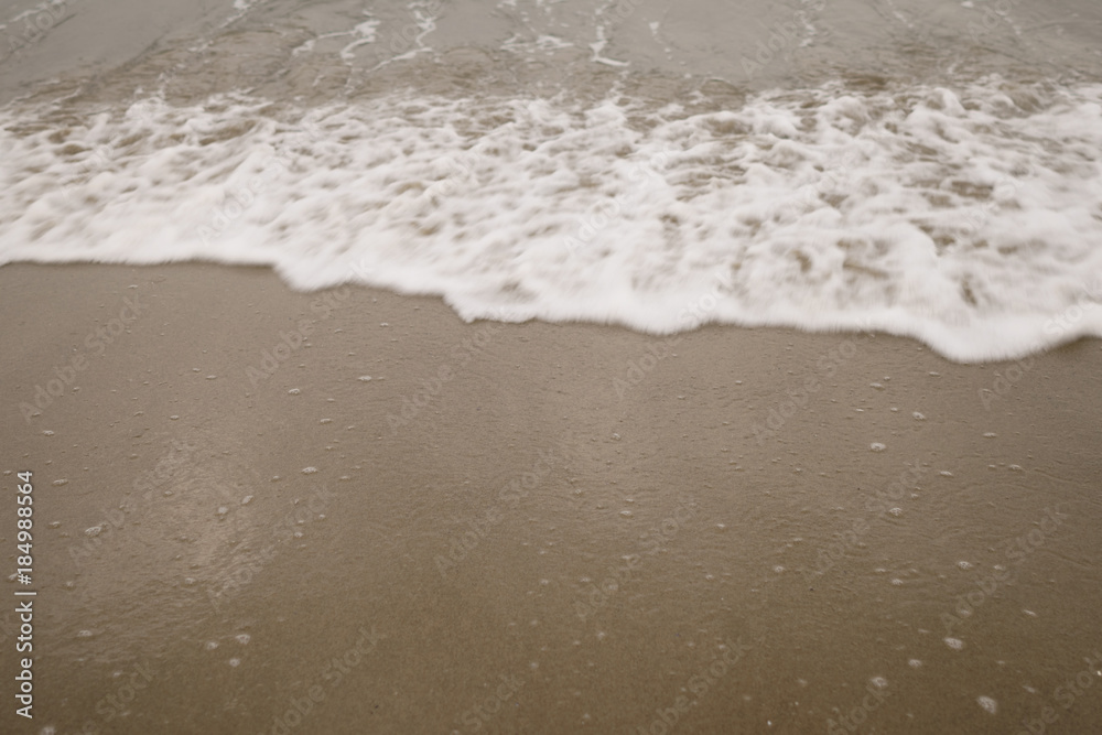 sand Santa Monica beach in cloudy november day sand Santa Monica beach in cloudy november day