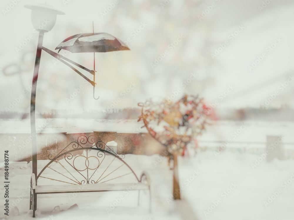 the image of a man with umbrella winter