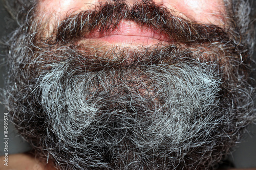 gray beard and mustache men