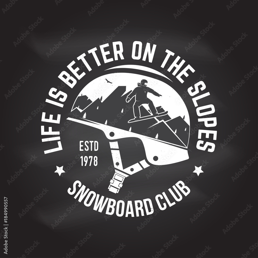Obraz premium Snowboard Club. Vector illustration. Concept for shirt, print, stamp or tee.