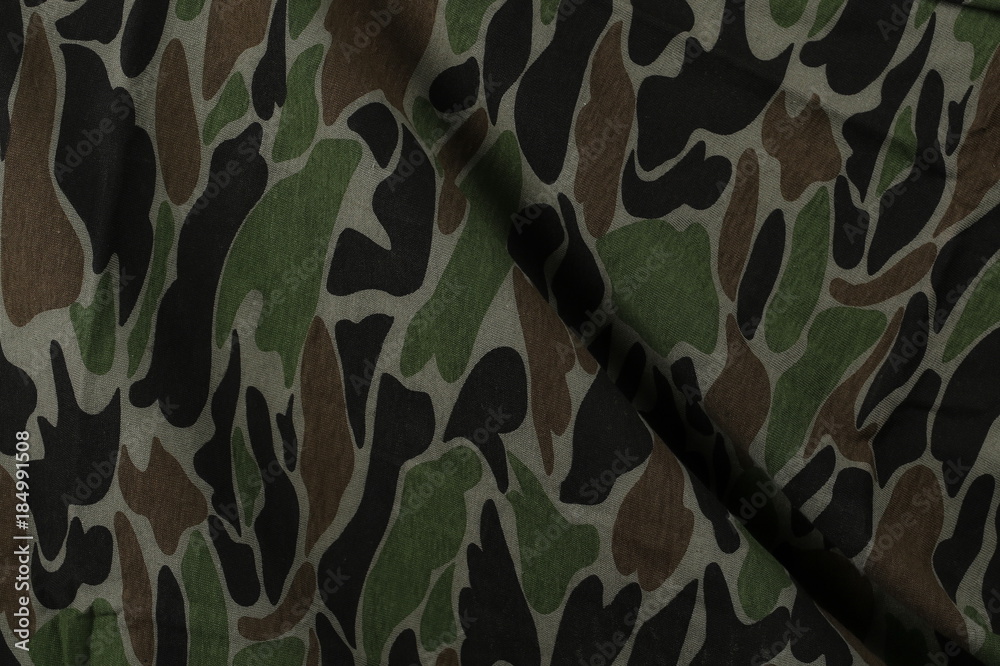Fototapeta premium Camouflage fabric texture and background