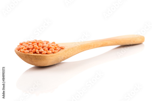 Red organic lentils