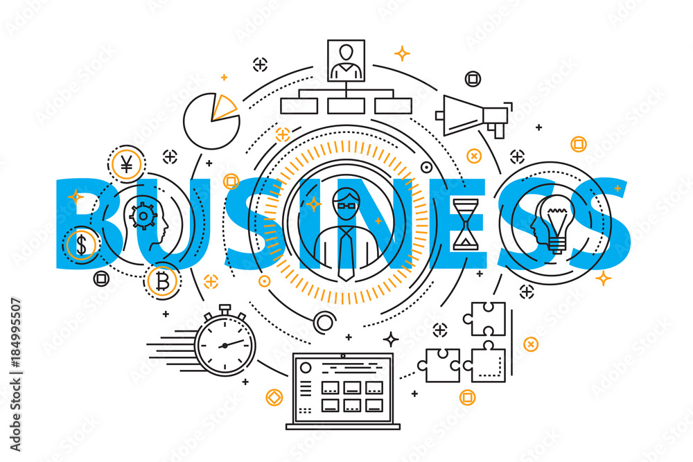 Fototapeta premium Banking service and finance concept illustration