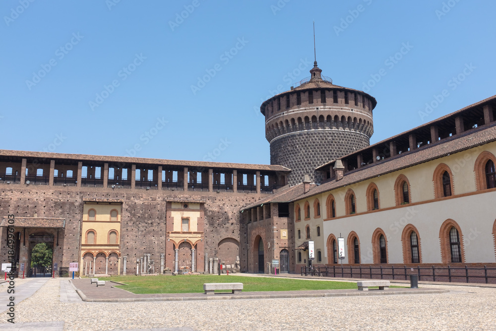 Inteior of Sforzesco Castle