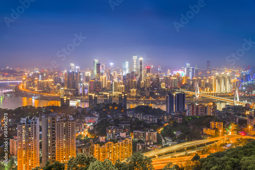 City architecture view, night view and skyline © 昊 周