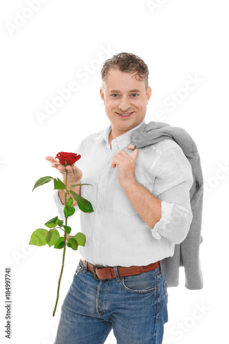 Handsome mature man with re...