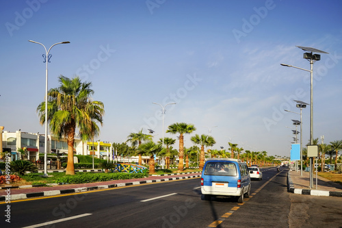 View of city roadway on sunny day © Africa Studio