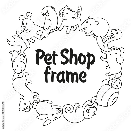 Frame Pet shop, types of pets