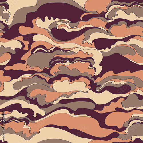 Pattern with the image of the cream texture of ..burgundy, gray and pink shades. Abstract background.