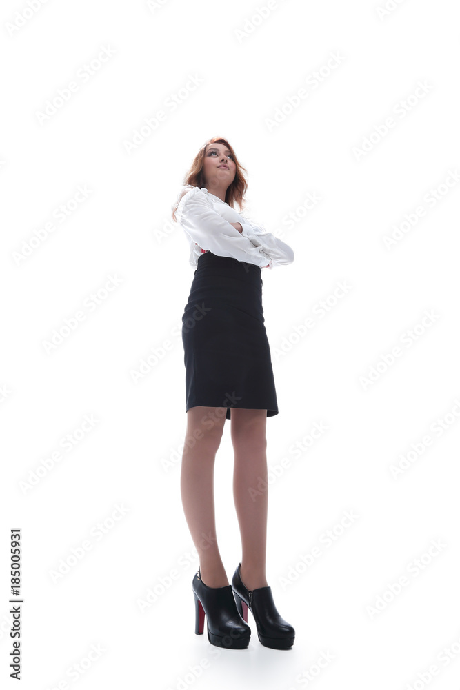 Portrait of young business woman in the office. Portrait of young business woman in the office.