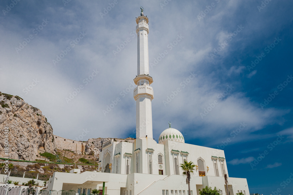 Europa Point Mosque Ibrahim-al-Ibrahim in Gibraltar