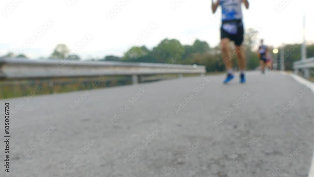 Blurred video Group of people running. Blurred video Group of people running.