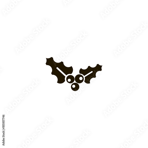 Holly Berry icon. flat design