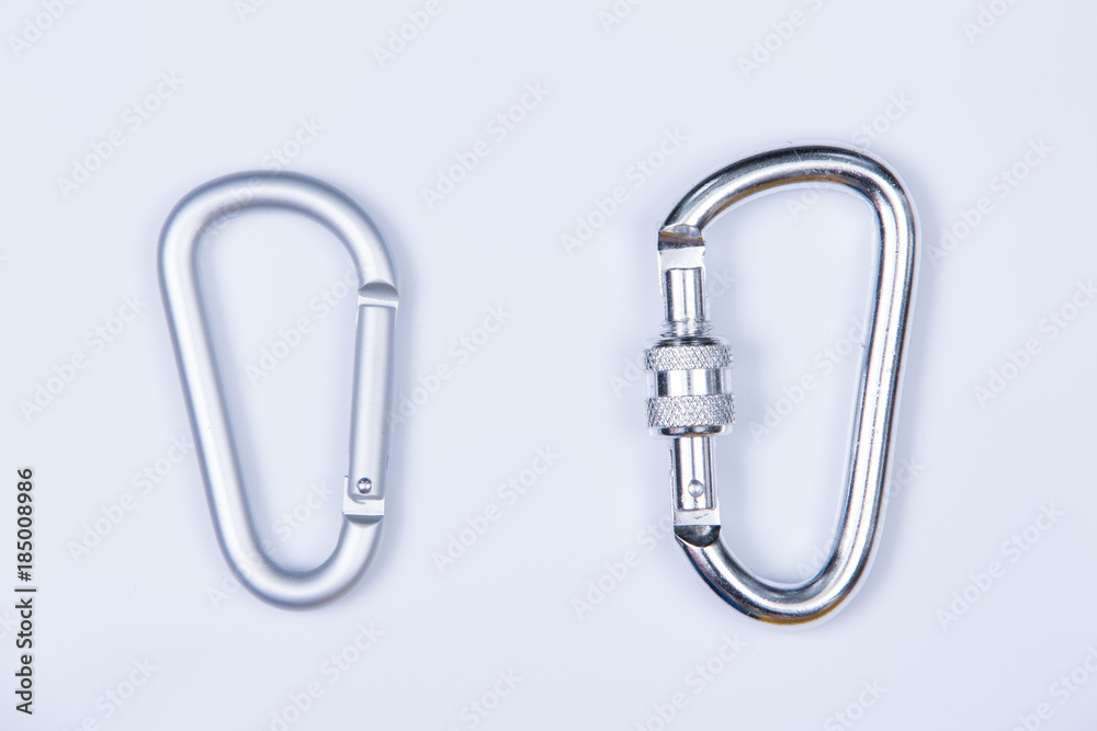 Snap hooks isolated on white background Snap hooks isolated on white background