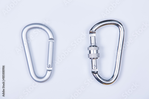 Snap hooks isolated on white background