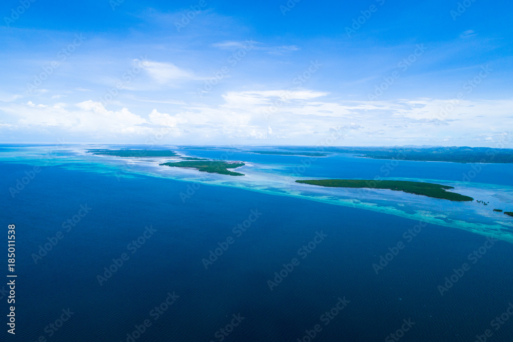 Aerial view of the closest island to heaven