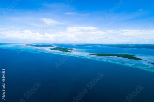 Aerial view of the closest island to heaven