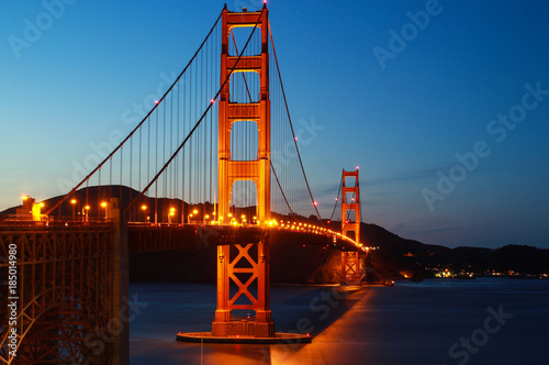 nightscape of Golden Gagte Bridge