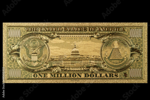 Souvenir American Gold Banknote $ 1 Million Dollars